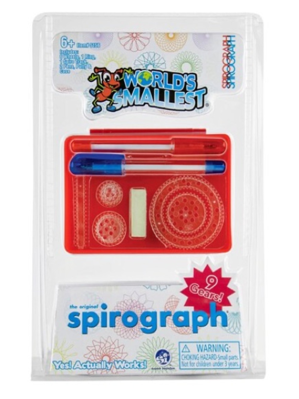 World's Smallest Spirograph Set - Red‎